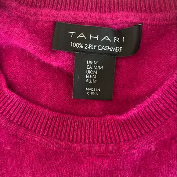 Cashmere Berry Pink Sweater - Picture 3 of 5